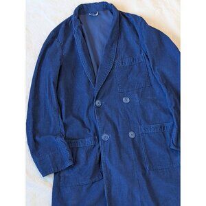 Vintage Military 1966 Corduroy Dressing Robe Cotton Foster Industries USA Made